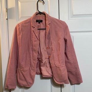 Pink Corduroy blazer with side pockets